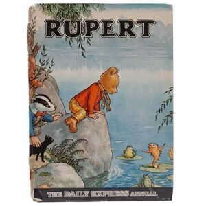 🍒 THE RUPERT ANNUAL 1969 No.34 - Vintage HC Kids Book Daily Express
